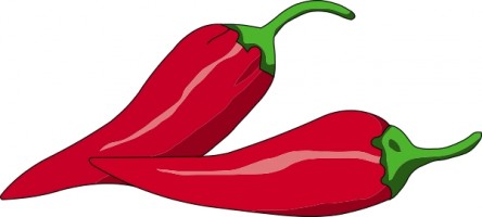 Red . 1 clipart chili