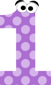 clipart numbers purple