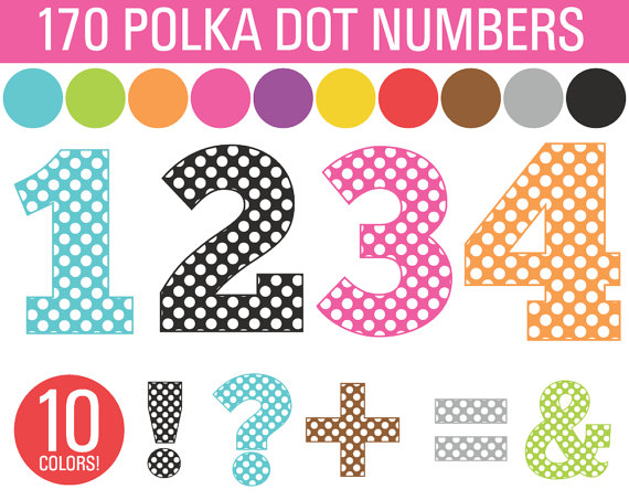 Polka . 1 clipart dot