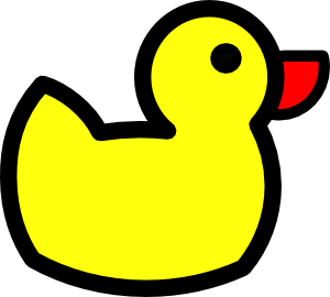Clip art black and. 1 clipart duck