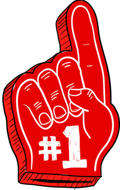 1 clipart foam finger.  collection of high