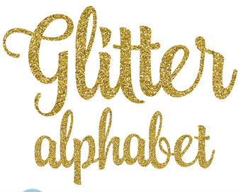 1 clipart gold glitter. Sparkle etsy alphabet sparkly