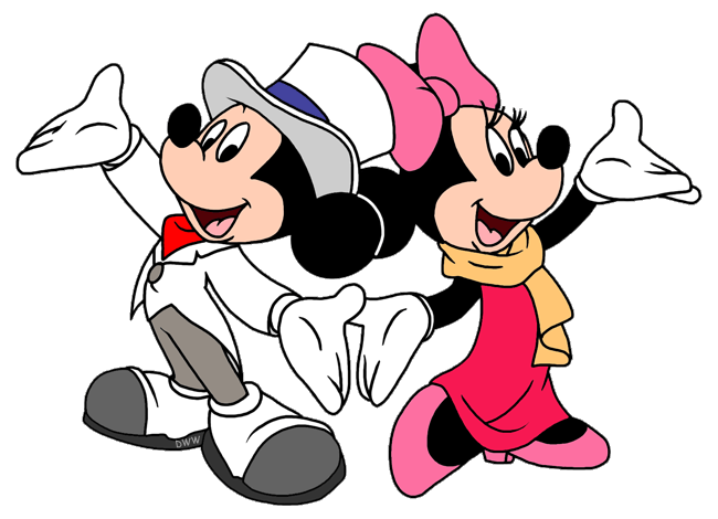 1 clipart minnie mouse. Mickey clip art disney