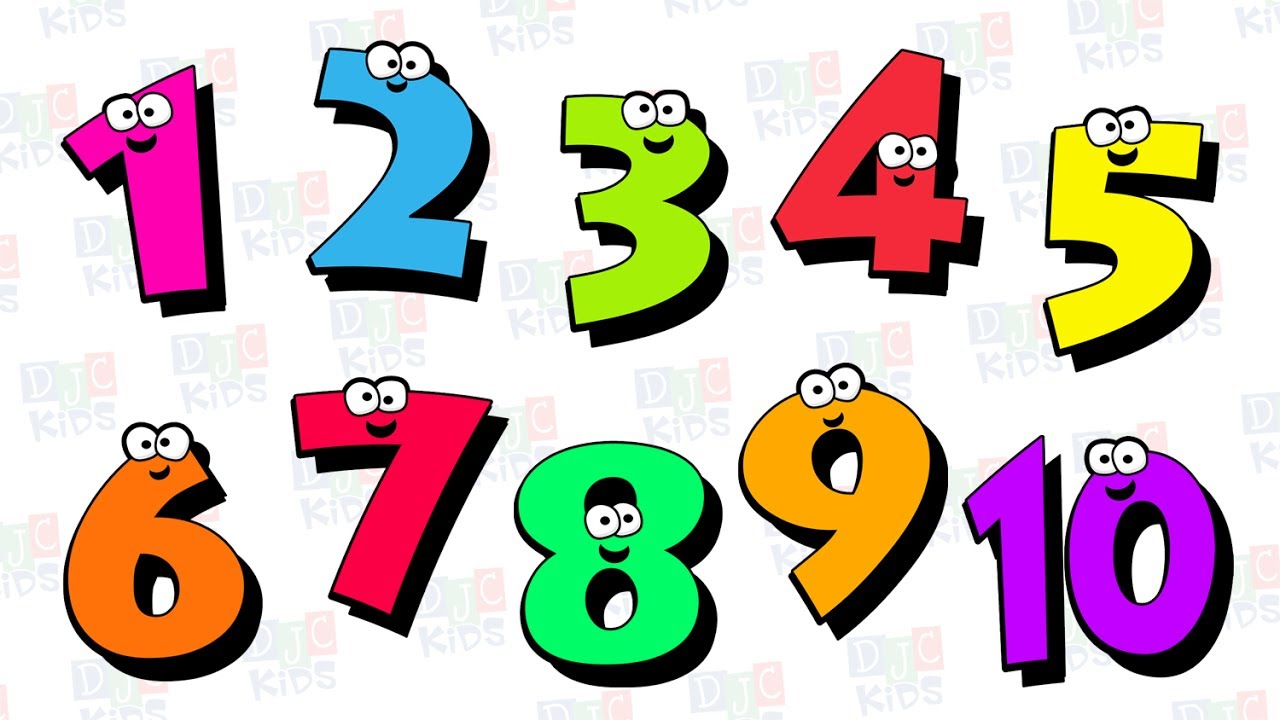 Counting numbers for children. 1 clipart number 1
