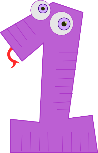 1 clipart purple. Number one clip art