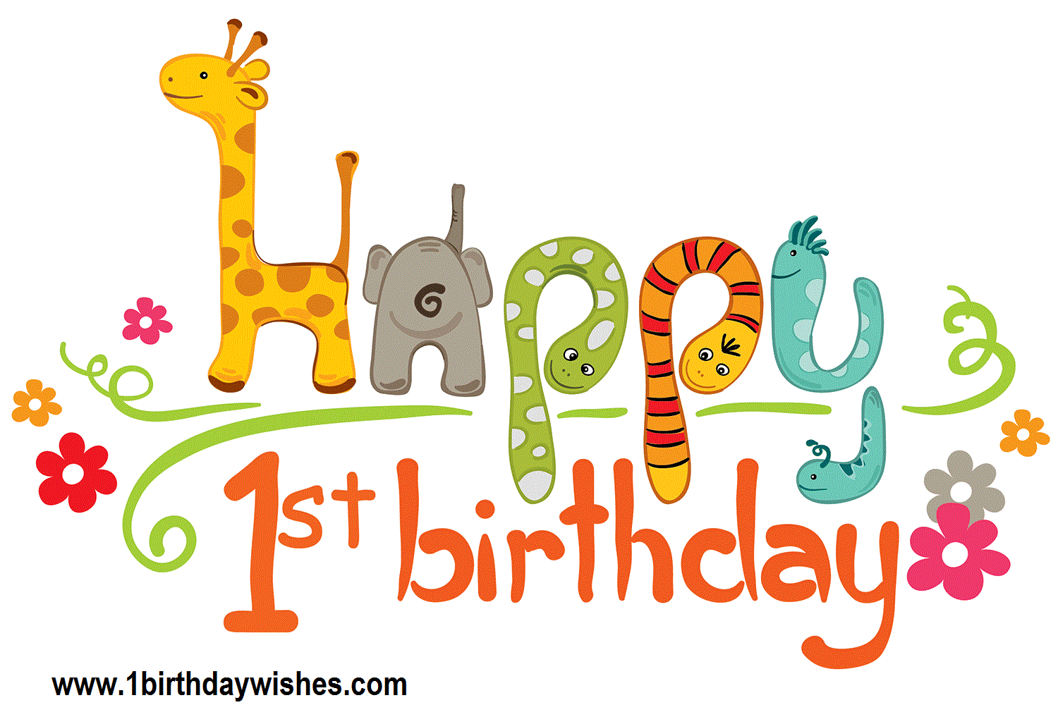 1 clipart year old. Birthday wishes for boy
