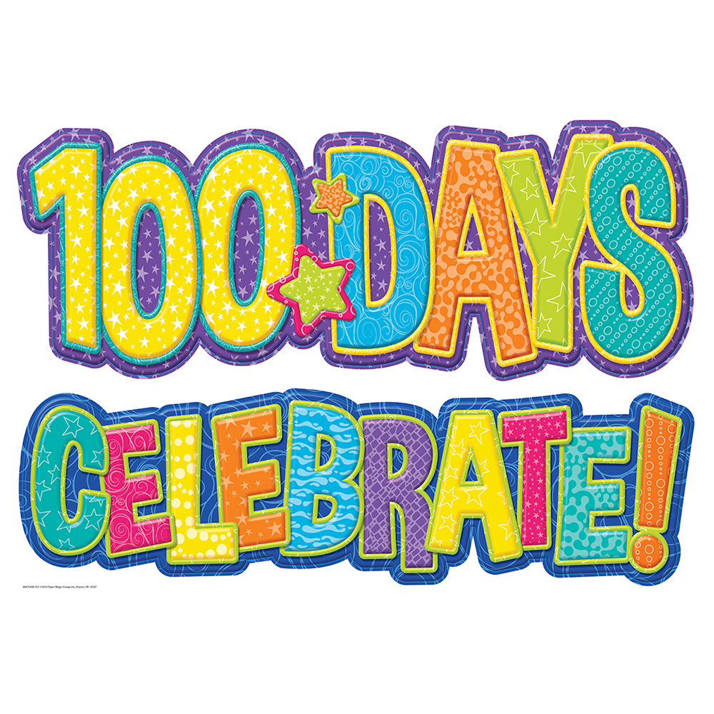 Color my world days. 100 clipart 100 day