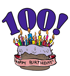 Cake clip art th. 100 clipart 100th birthday