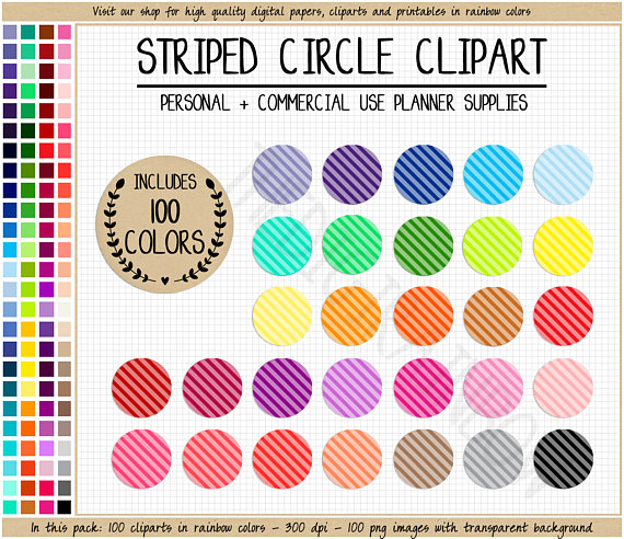 100 clipart circle. Sale striped blank sticker