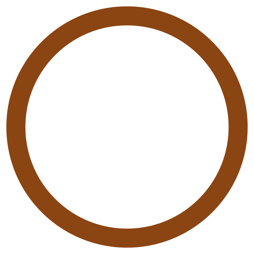 circle clipart brown