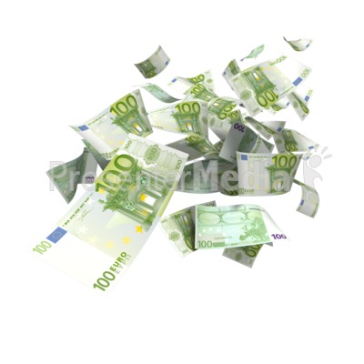 Euro falling business and. 100 clipart money