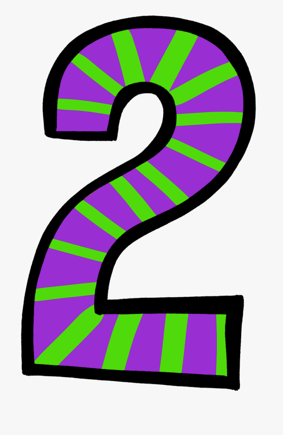Number 2 clipart different font. Transparent free 