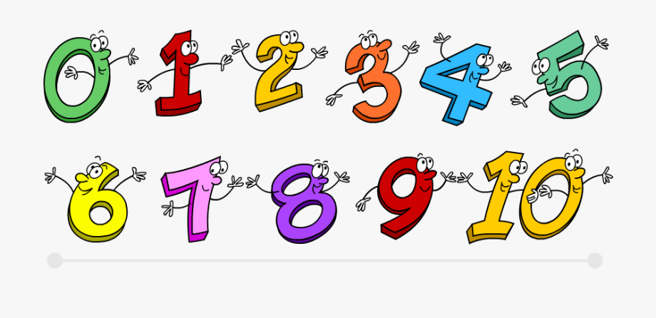 Number numbers to in. 2 clipart cartoon