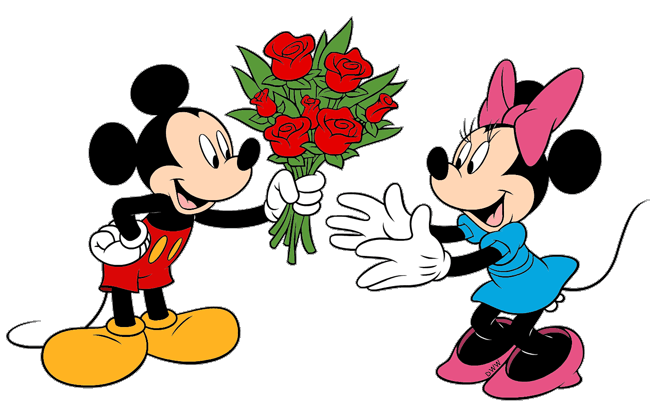 2 clipart mickey mouse. Disney valentine s day