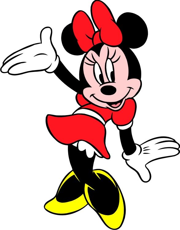High resolution cartoon pictures. 2 clipart minnie mouse