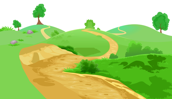 2 clipart pathway. Grass and transparent png