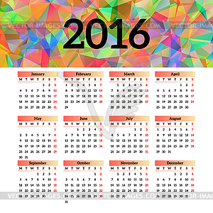 2016 clipart 2016 calendar. Header template design with