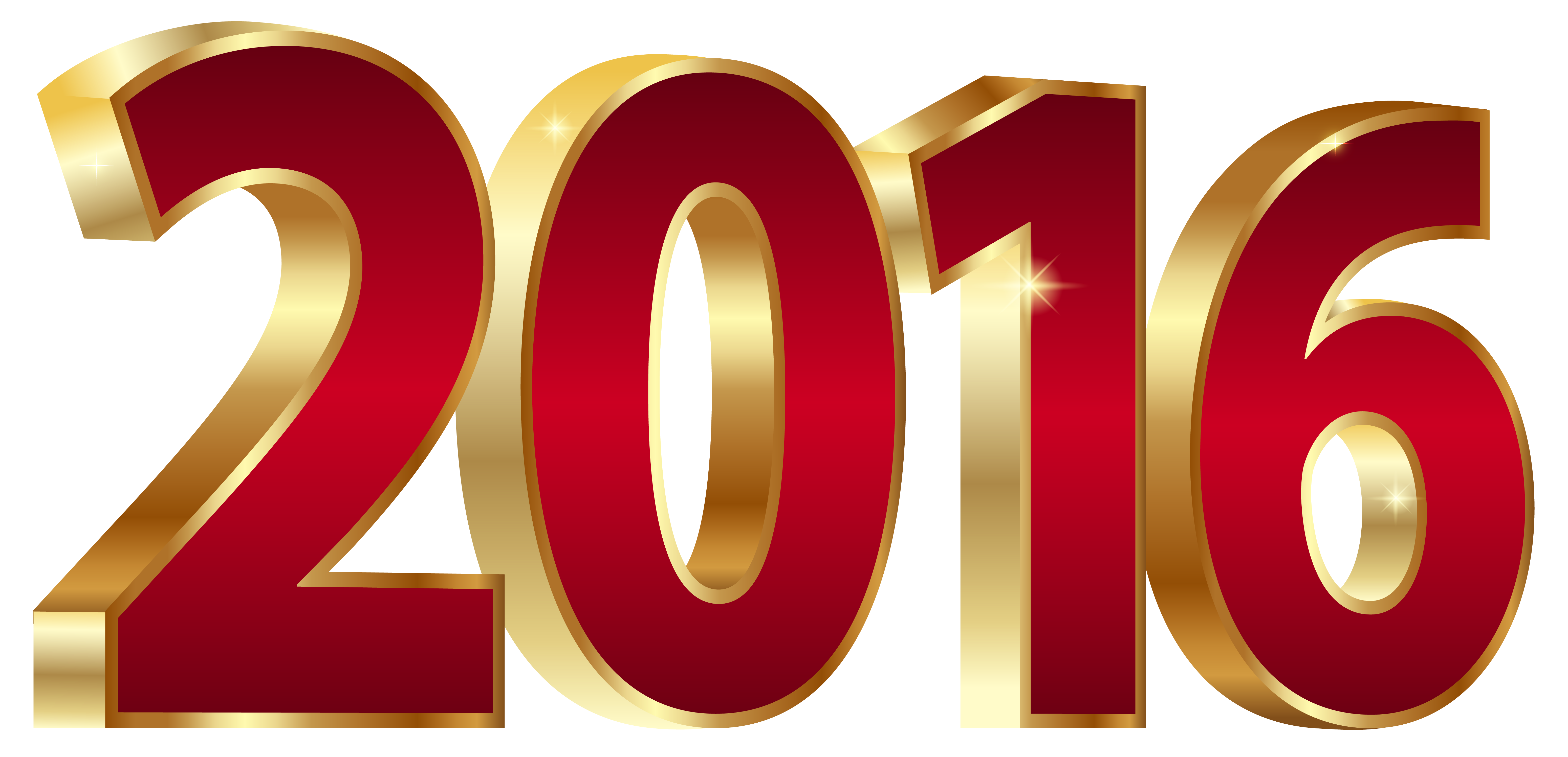 2016 clipart.  gold and red