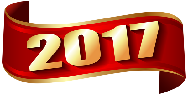 2017 clipart.  red banner png