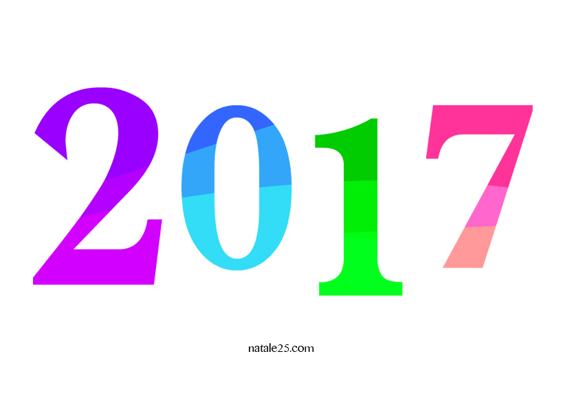 Happy new year natale. 2017 clipart