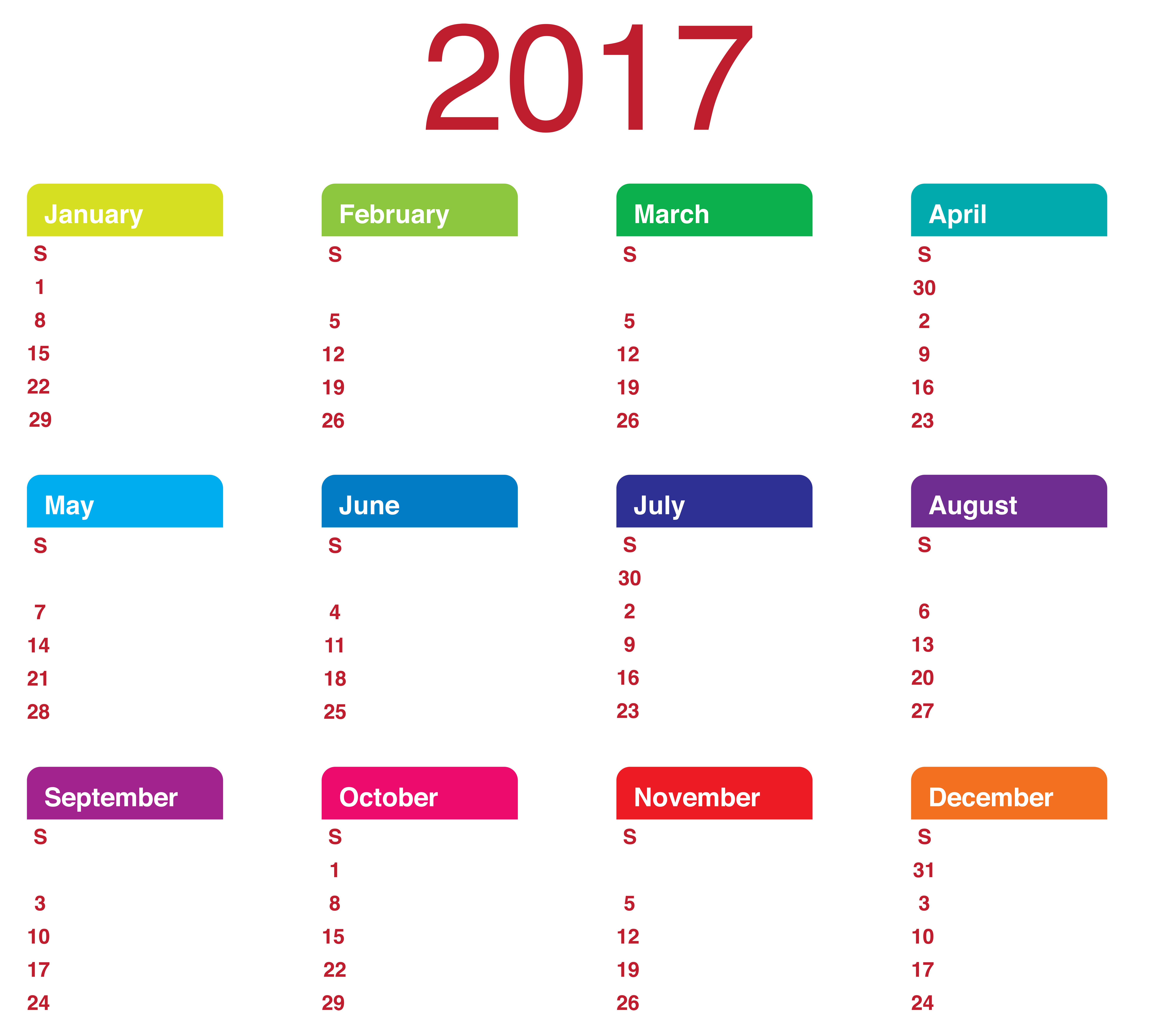 2017 clipart calendar.  transparent png picture