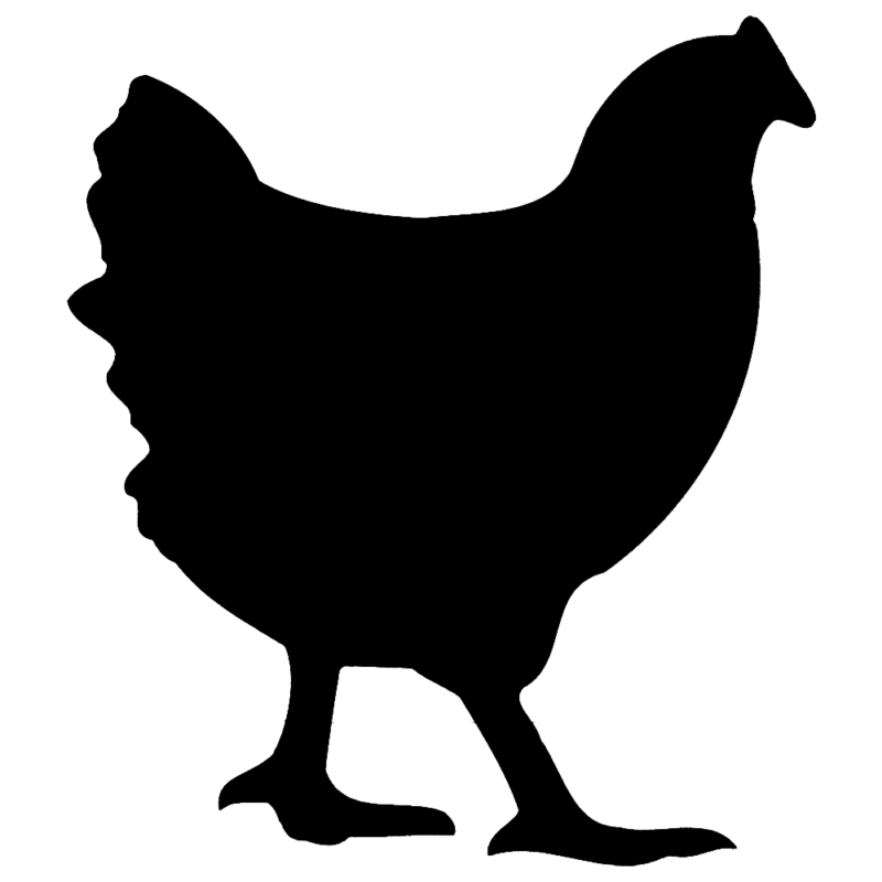 Free black and white. 2017 clipart chicken
