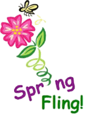 2017 clipart spring fling. Dinner and silent auction