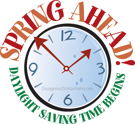 Ahead daylight saving time. 2018 clipart spring forward