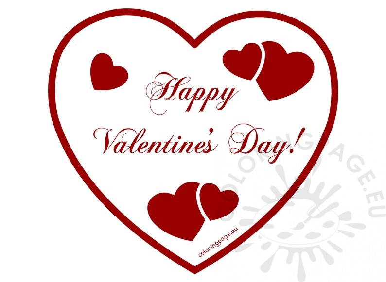 2017 clipart valentine's day. Happy valentines coloring page