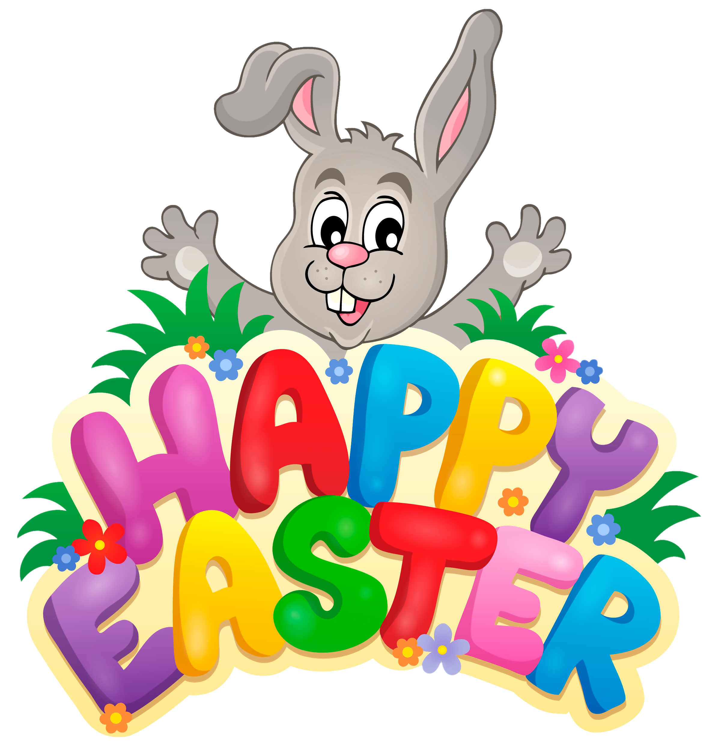 Clipart happy easter basket. Images clip art bunny