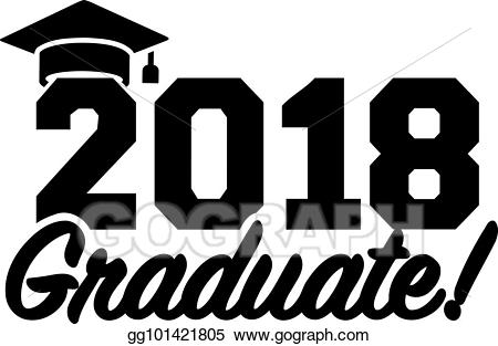 Vector art graduate eps. 2018 clipart graduation