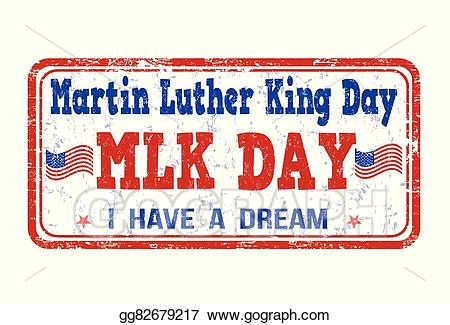 2018 clipart mlk day. Vector martin luther king