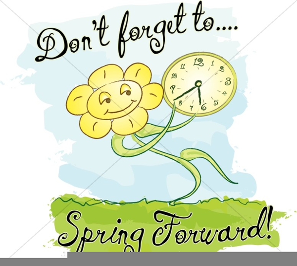 Daylight savings time free. 2018 clipart spring forward