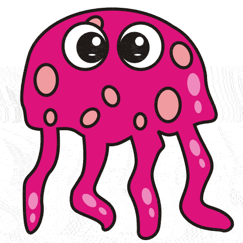 3 clipart jellyfish.  collection of cute