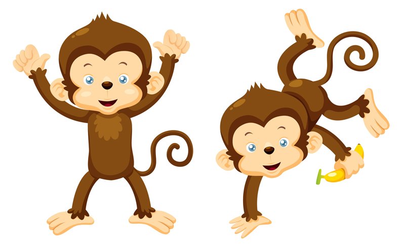 monkey clipart family