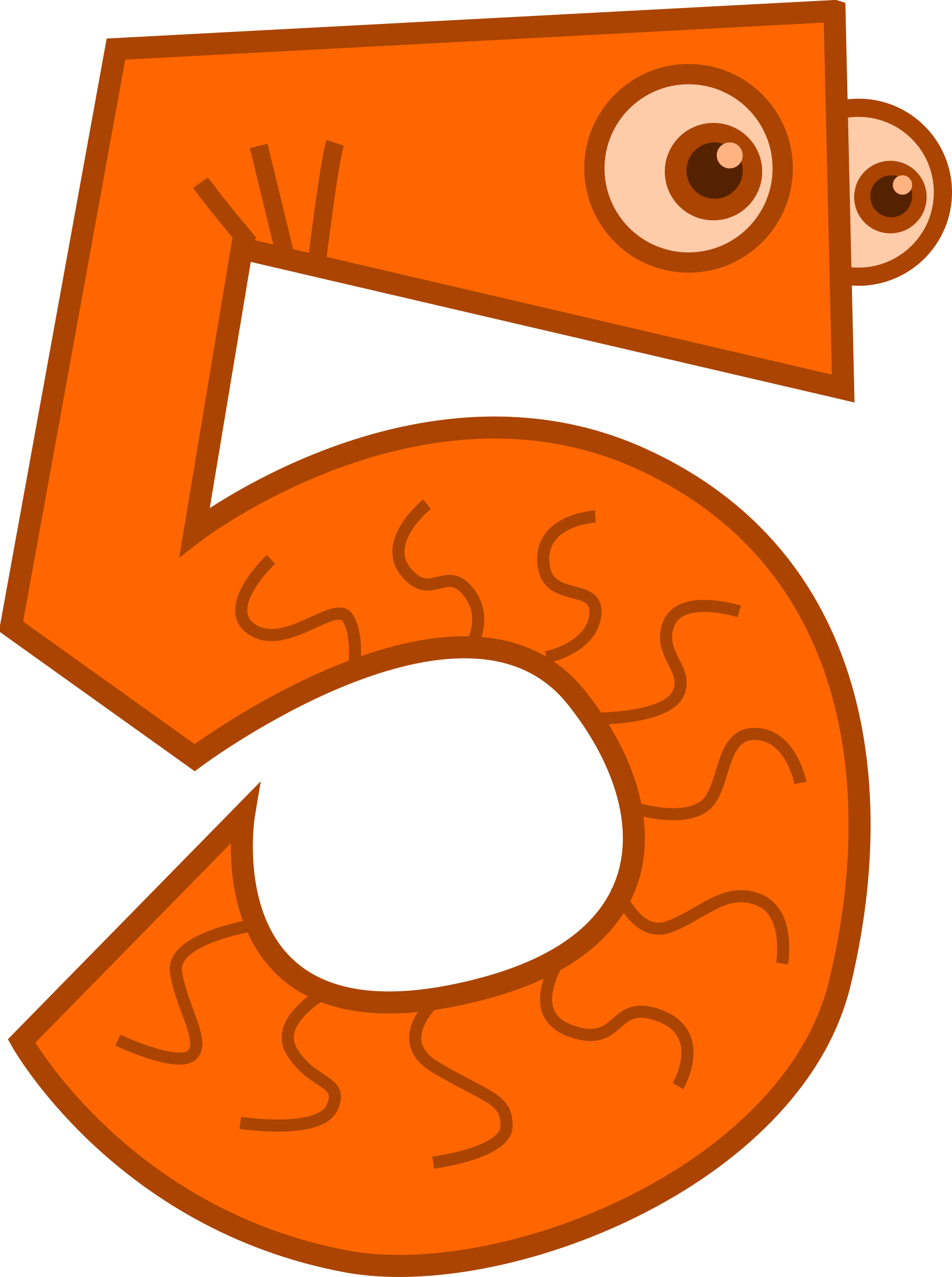 number 4 clipart vector