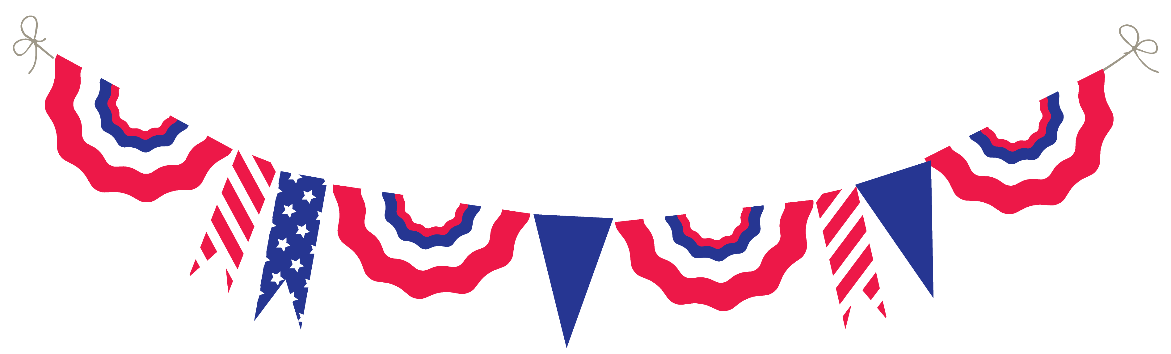 Happy th of july. 4 clipart banner