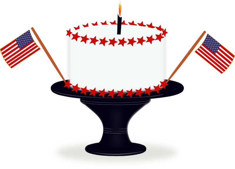 Free th of july. Clipart church birthday
