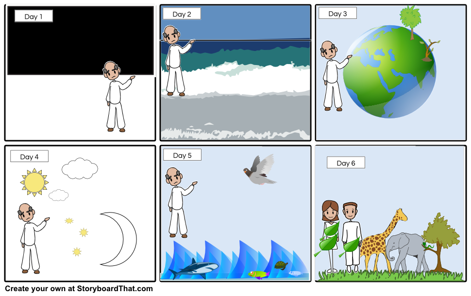 4 clipart creation story. Storyboard by sophiamiccio