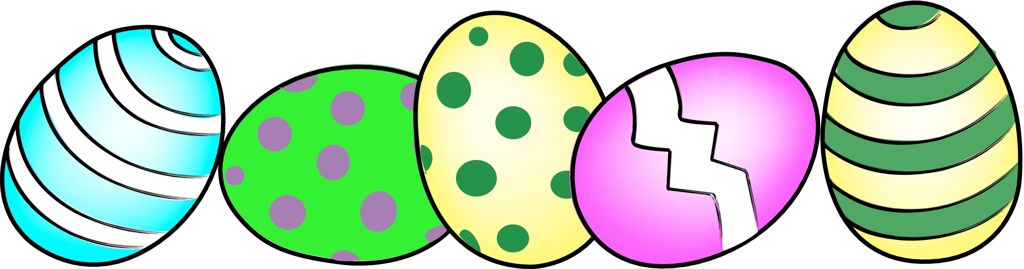 New eggs collection digital. 4 clipart easter egg