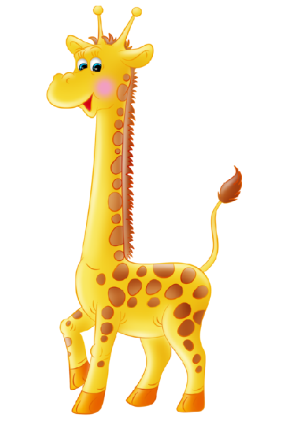 4 clipart giraffe. Simple outline cute applique