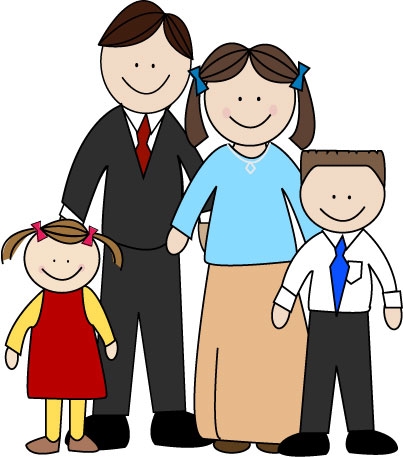Family of clip art. 4 clipart person