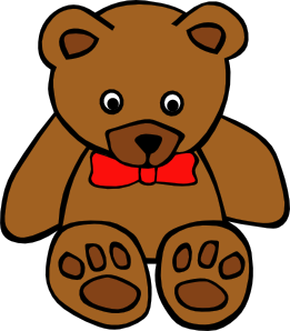 Simple teddy clip art. Bear clipart file