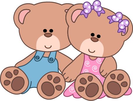 4 clipart teddy bears