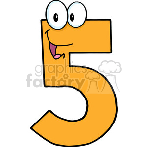 numbers clipart five