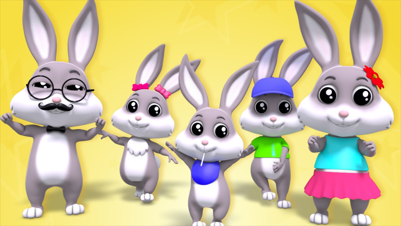 5 clipart bunny