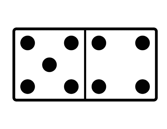 5 clipart domino