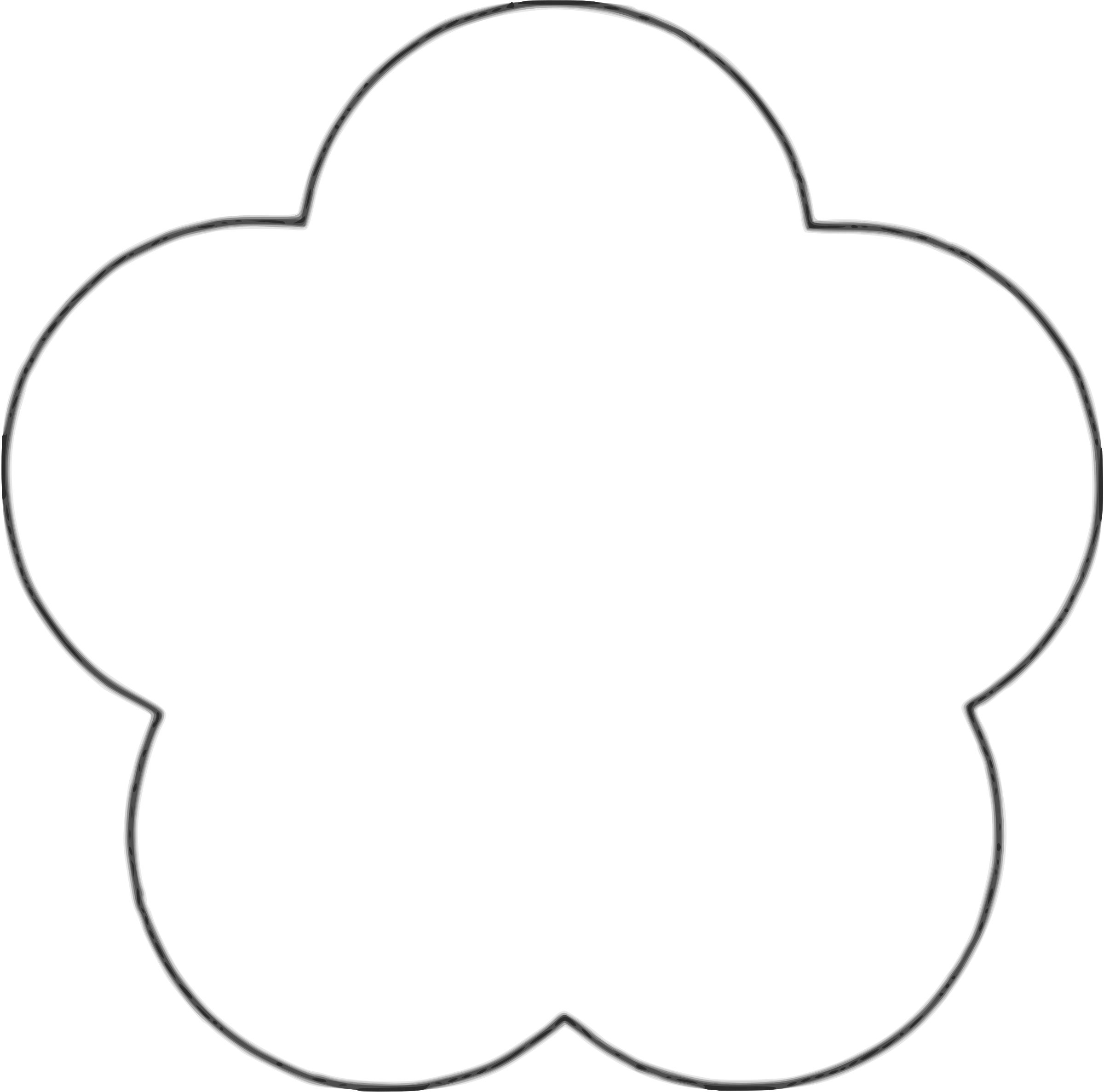 Clipart flower shape. Scallop circle background plain