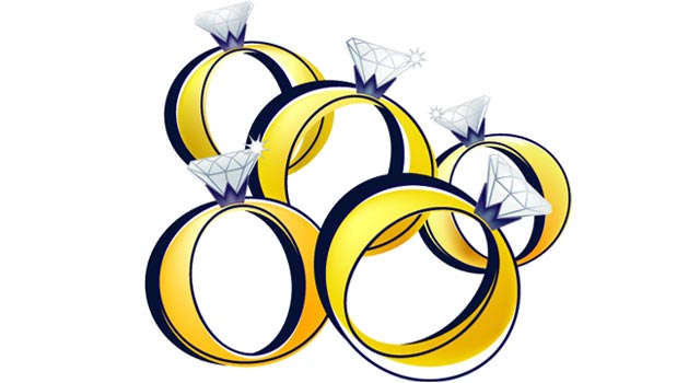 5 clipart gold.  rings butterfly london