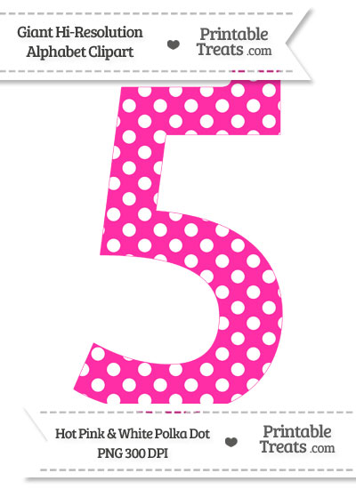 5 clipart pink